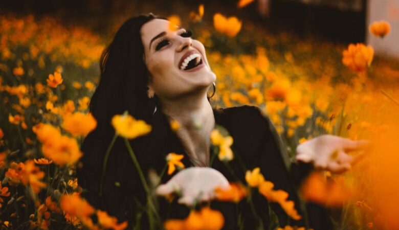 Single Woman in sunflower field